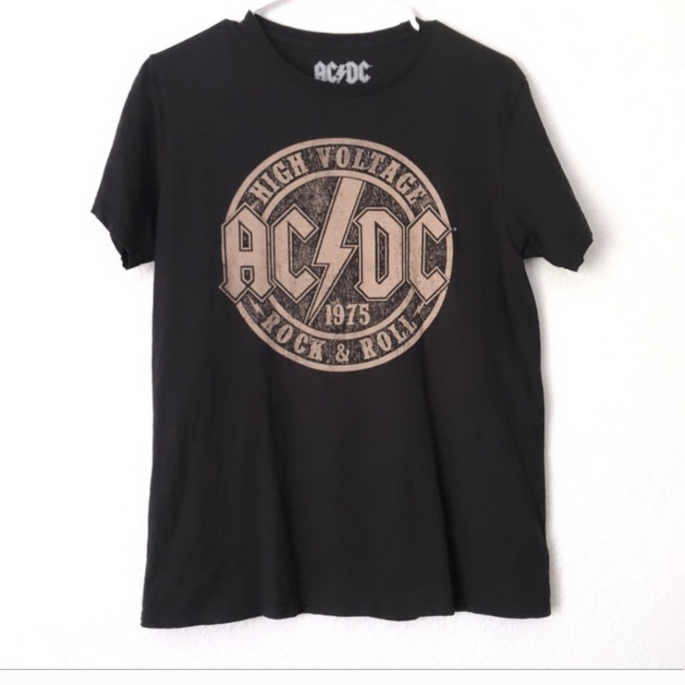 AC/DC High Voltage 1975 Rock & Roll Graphic Tee